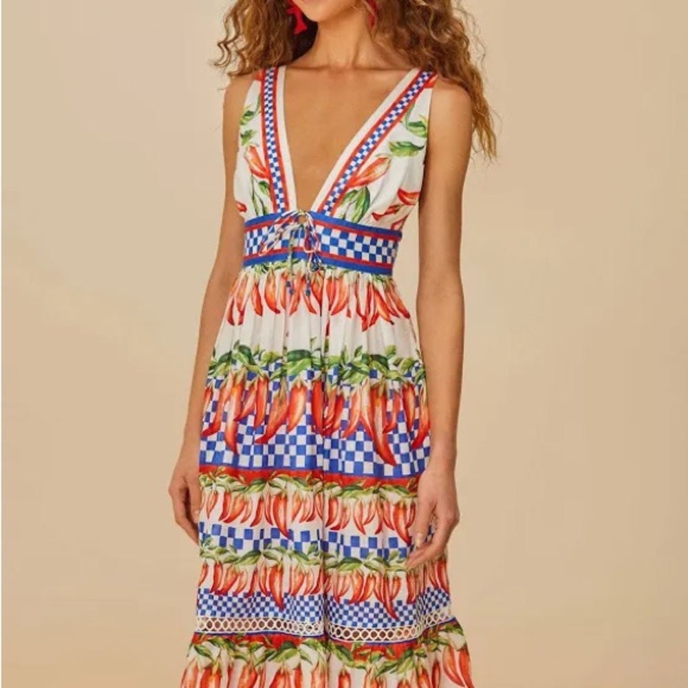 FARM Rio Picnic Peppers Ainika Midi Dress - Picture 6 of 12